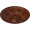 Ekena Millwork Granada Ceiling Medallion (Canopies up to 7 1/8"), 23 1/2"OD x 2 3/4"P, Burnished Mahogany Crackle CM24GABMC - alternate 3